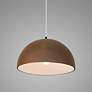 Thumbnail3 of Ambiance 12 1/2"W Dark Bronze and Terra Cotta Pendant Light more views