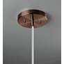 Thumbnail4 of Ambiance 12 1/2"W Dark Bronze and Terra Cotta Pendant Light more views