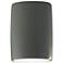 Ambiance 12 1/4"H Pewter Green Wide Cylinder LED ADA Sconce