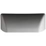 1_Ambiance 12 1/4"W Bisque Ceramic Scoop Outdoor Wall Light