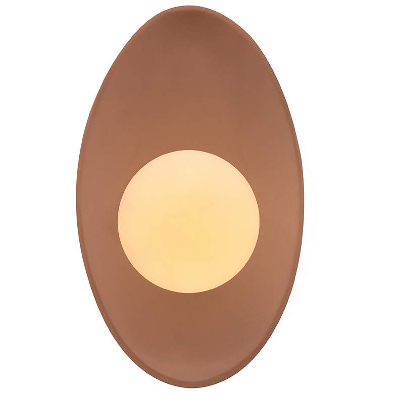 Image 1 Ambiance 12" Adobe Oval Coupe Wall Sconce