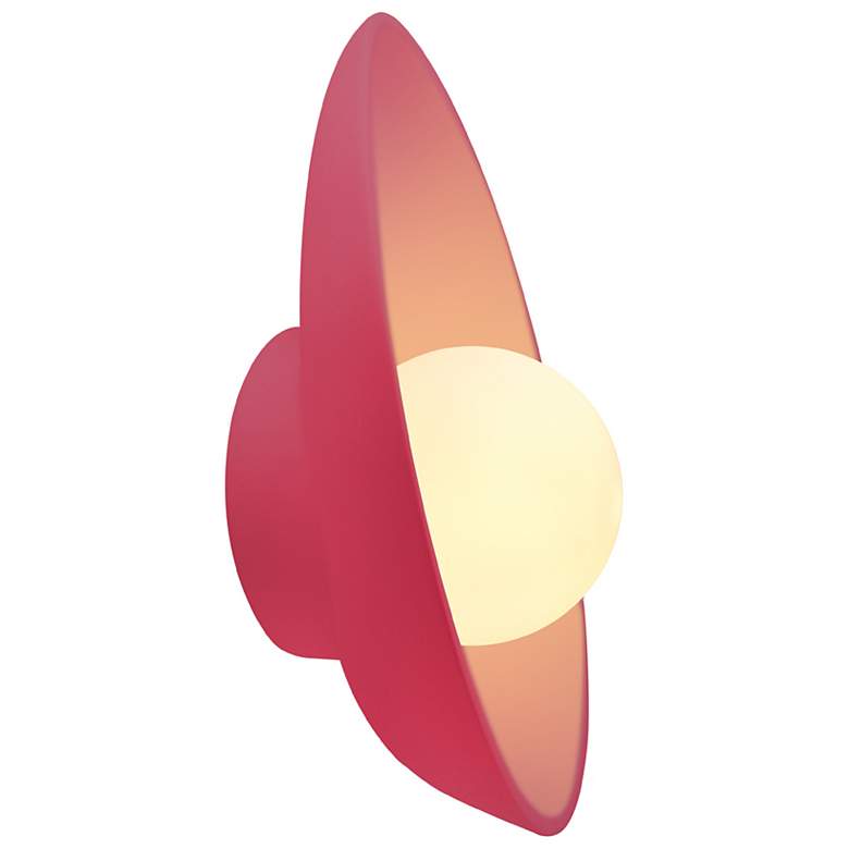 Image 2 Ambiance 12" Cerise Oval Coupe Wall Sconce more views