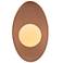 Ambiance 12" High Adobe LED Oval Coupe Wall Sconce