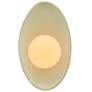 1_Ambiance 12" High Vanilla Gloss LED Oval Coupe Wall Sconce