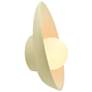 2_Ambiance 12" High Vanilla Gloss LED Oval Coupe Wall Sconce more views