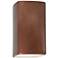 Ambiance 13.5"H Antique Copper Rectangle Wall Sconce
