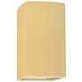 Ambiance 13.5" Closed Top Muted Yellow Large Rectangle ADA Outdoor Sco