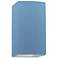 Ambiance 13.5" Closed Top Sky Blue Large Rectangle Outdoor Wall Sconce