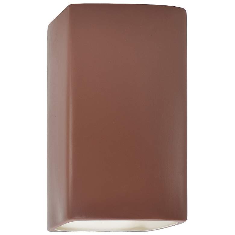 Image 1 Ambiance 13.5" High Canyon Clay Large Rectangle Closed Top LED Wall Sc