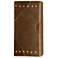 Ambiance 13.5" Open Tierra Red Slate Large Rectangle w/ Perfs Wall Sco
