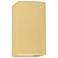 Ambiance 13.5"H Closed Top Muted Yellow Large Rectangle LED Wall Sconc