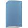 Ambiance 13.5"H Closed Top Sky Blue Large Rectangle LED Wall Sconce