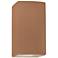 Ambiance 13.5"H Open Adobe Large Rectangle LED Wall Sconce