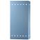 Ambiance 13.5"H Open Sky Blue Large Rectangle w/ Perfs Outdoor LED Sco