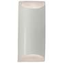 Ambiance 13.75"H Matte White Large Tapered Cylinder ADA LED Wall Sconc
