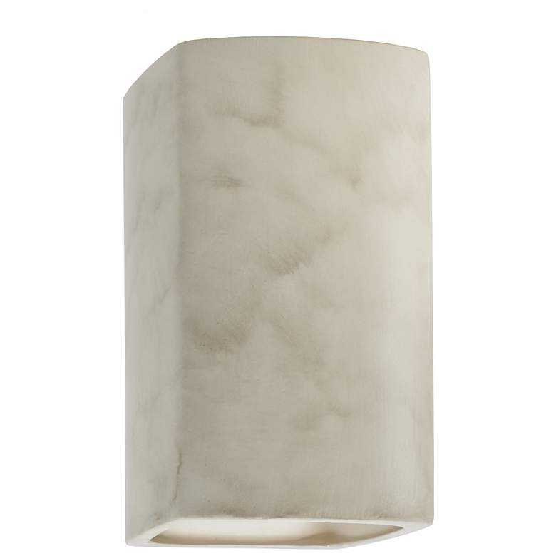 Image 1 Ambiance 13 1/2" High Antique Patina Rectangle Wall Sconce