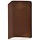 Ambiance 13 1/2" High Real Rust Rectangle LED Wall Sconce