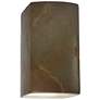 Ambiance 13 1/2" High Red Slate Rectangle ADA Outdoor Sconce