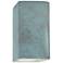 Ambiance 13 1/2" High Verde Patina Rectangle LED ADA Sconce
