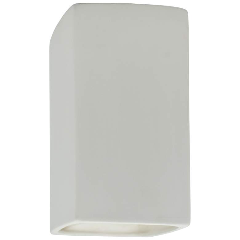 Image 1 Ambiance 13 1/2"H Bisque Rectangle Closed Top Wall Sconce