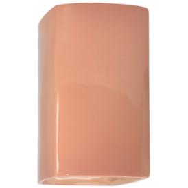 Ambiance 13 1/2"H Blush Rectangle Closed Outdoor Wall Sconce Ambiance 13 1/2"H Blush Rectangle Closed Outdoor Wall Sconce