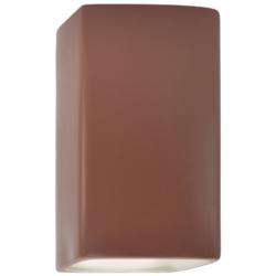 Ambiance 13 1/2&quot;H Canyon Clay Rectangle LED Outdoor Sconce