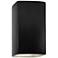 Ambiance 13 1/2"H Carbon Black Rectangle Closed ADA Sconce