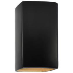 Ambiance 13 1/2&quot;H Carbon Gold Closed Top LED Outdoor Sconce