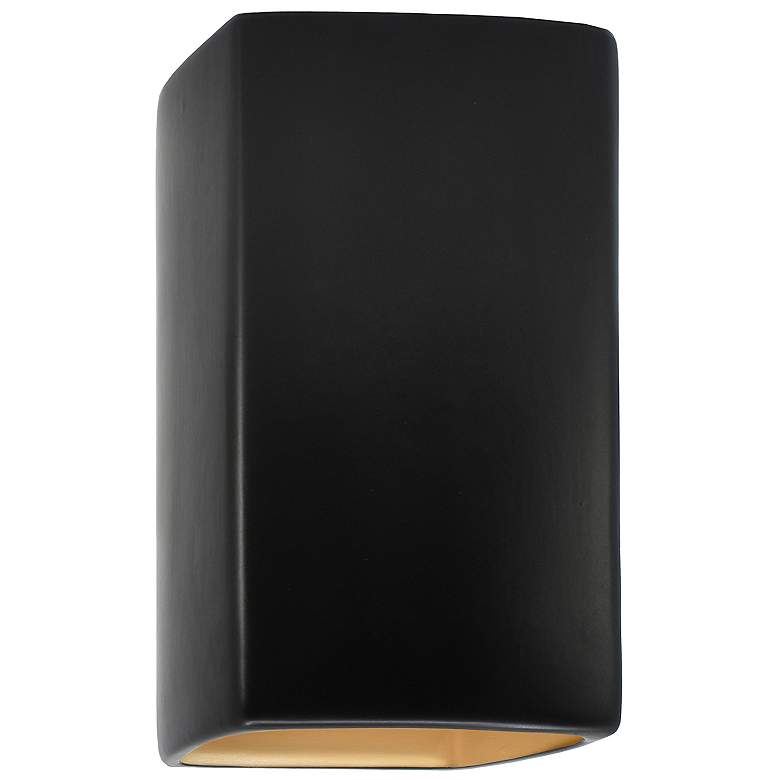Image 1 Ambiance 13 1/2"H Carbon Gold Closed Top LED Outdoor Sconce