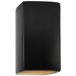Ambiance 13 1/2"H Carbon Gold Rectangle LED Outdoor Sconce