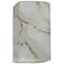 Ambiance 13 1/2"H Carrara Marble Rectangle Closed ADA Sconce