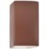 Ambiance 13 1/2"H Clay Rectangle Closed Outdoor Wall Sconce