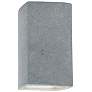 Ambiance 13 1/2"H Concrete Rectangle Closed ADA Wall Sconce