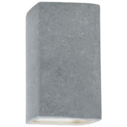 Ambiance 13 1/2"H Concrete Rectangle LED Outdoor Wall Sconce