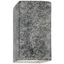 Ambiance 13 1/2"H Granite Rectangle Closed LED Wall Sconce