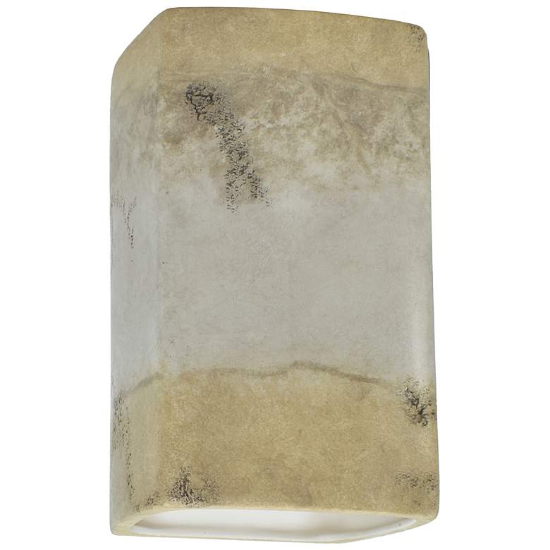 Image 1 Ambiance 13 1/2"H Greco Rectangle Closed Top LED Wall Sconce