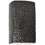 Ambiance 13 1/2"H Hammered Pewter Closed LED ADA Wall Sconce
