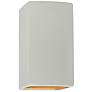 Ambiance 13 1/2"H Matte White Gold Closed ADA Outdoor Sconce