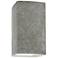 Ambiance 13 1/2"H Mocha Travertine Rectangle Outdoor Sconce