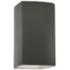 Ambiance 13 1/2"H Pewter Green Rectangle Outdoor Wall Sconce
