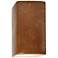 Ambiance 13 1/2"H Rust Patina Rectangle Outdoor Wall Sconce