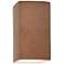 Ambiance 13 1/2"H Terra Cotta Rectangle Outdoor Wall Sconce