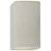 Ambiance 13 1/2"H White Crackle Rectangle Closed ADA Sconce