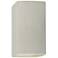 Ambiance 13 1/2"H White Crackle Rectangle Outdoor Sconce