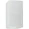 Ambiance 13 1/2"H White Rectangle Closed Top Wall Sconce