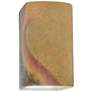 Ambiance 13 1/2"H Yellow Slate Rectangle Closed ADA Sconce