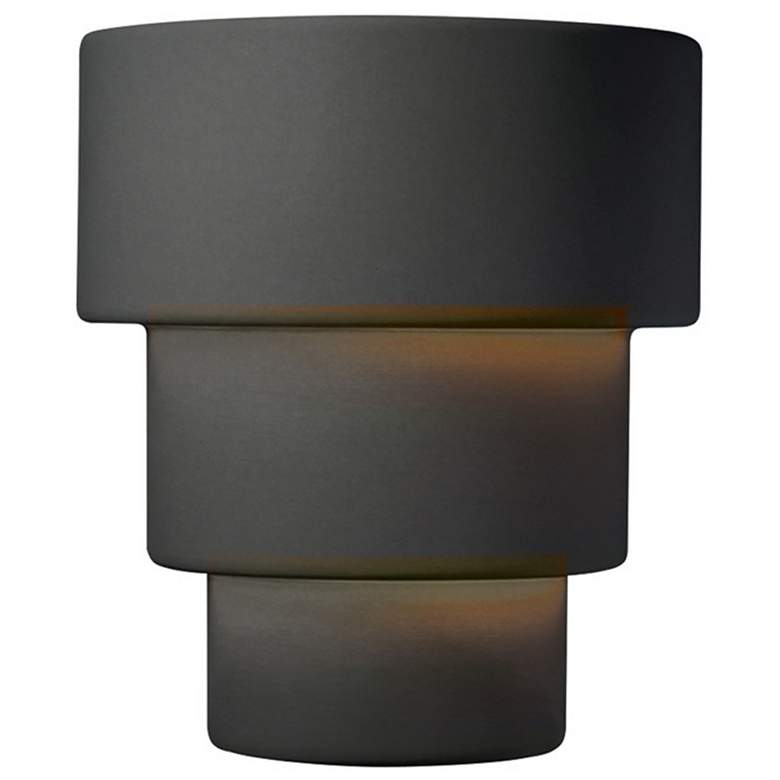 Image 1 Ambiance 14.25" High Gloss Gray Large Terrace Outdoor LED Wall Sconce