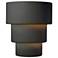 Ambiance 14.25" High Gloss Gray Large Terrace Outdoor Wall Sconce