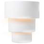 Ambiance 14.25" High Gloss White Large Terrace LED Wall Sconce
