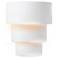 Ambiance 14.25" High Gloss White Large Terrace LED Wall Sconce